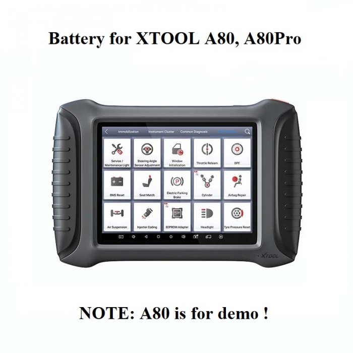 Battery Replacement for XTOOL A80 A80Pro Diagnostic Scan ToolXTOOLA80